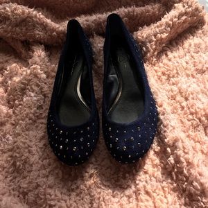 Jessica Simpson blue studded flats